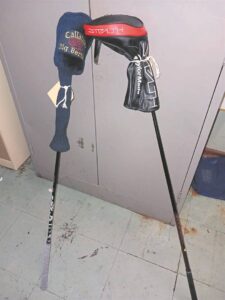 Do these golf clubs belong to you?