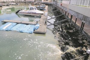 Marina’s waterways red-flagged