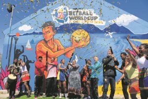Mural unveiled in run-up to Netball World Cup