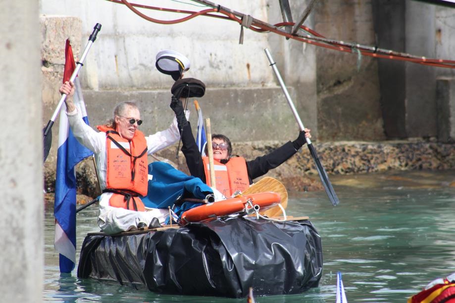 Captain Paul Nieuwenhuis and Admiral Mariette Nolt