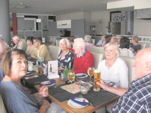 Enjoying good food and good company