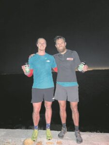 Duo hikes across H’berg Mountain Rim