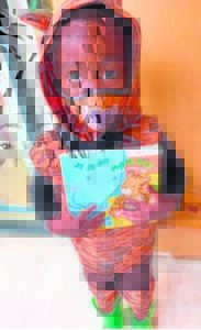 Preschool donates books to library