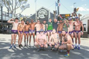 Daredevils man up and bare it all for a worthy cause
