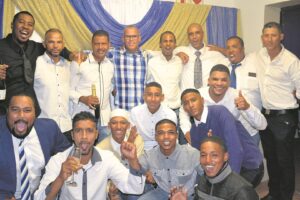 Celebrating a successful season, skillful cricketers