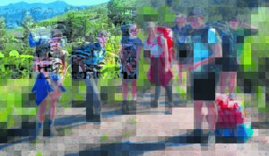 Learners take a hike through Outeniqua mountains