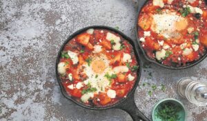 Try baked eggs with potatoes