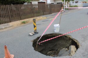 Plans to fix Strand sinkhole are underway