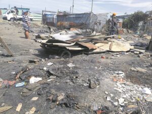 Fire devastates