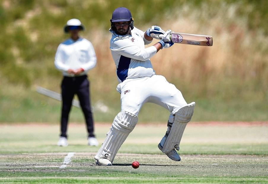 Dickson dispatches another ball to the boundary in