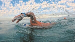 Record holder not done swimming yet