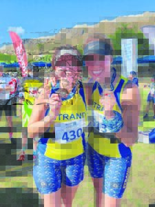 Crossing the finish line