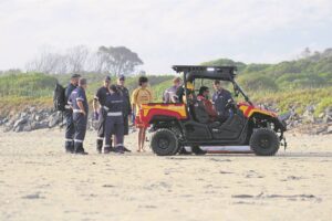 Unidentified body found adrift in surf at Strand Beach