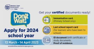 Don’t wait, get your 2024 admission documents ready