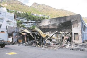 Gordon’s Bay shop razed in blaze