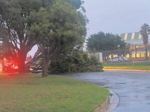 Heavy downpour causes flooding