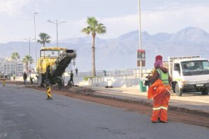 Work underway on Beach Road until month-end