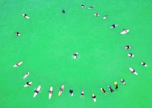 Locals paddle-out in protest against seismic surveys