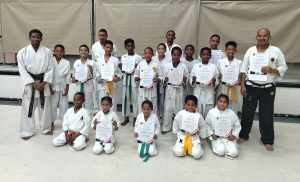 Grading for young Macassar karatekas