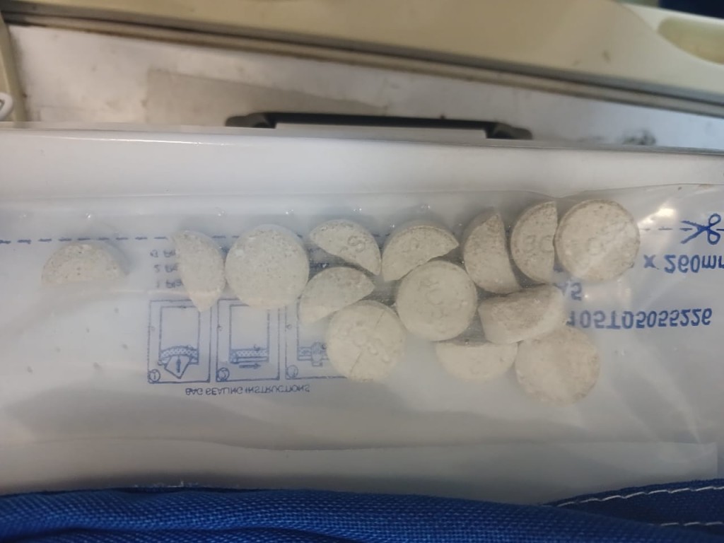 Mandrax tablets confiscated during Somerset West police drug operation that led to 10 arrests.