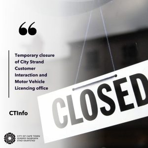Strand municipal offices closed due to pipe burst