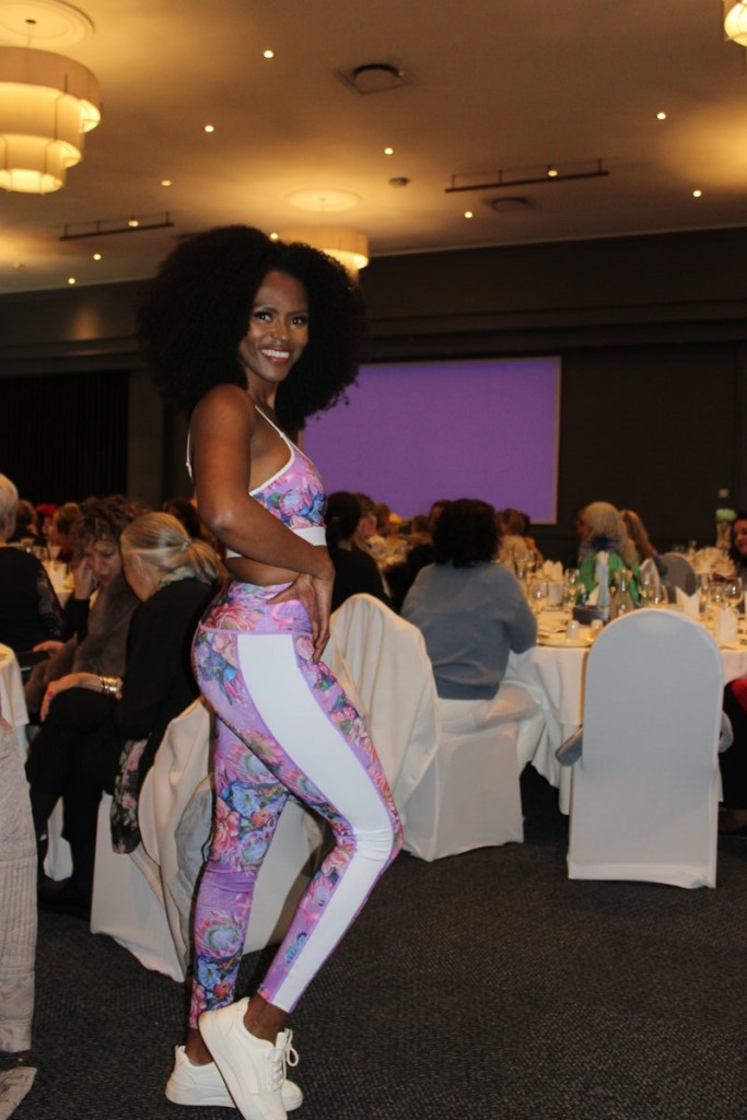 Penelope Mongalo came alive on the runway.