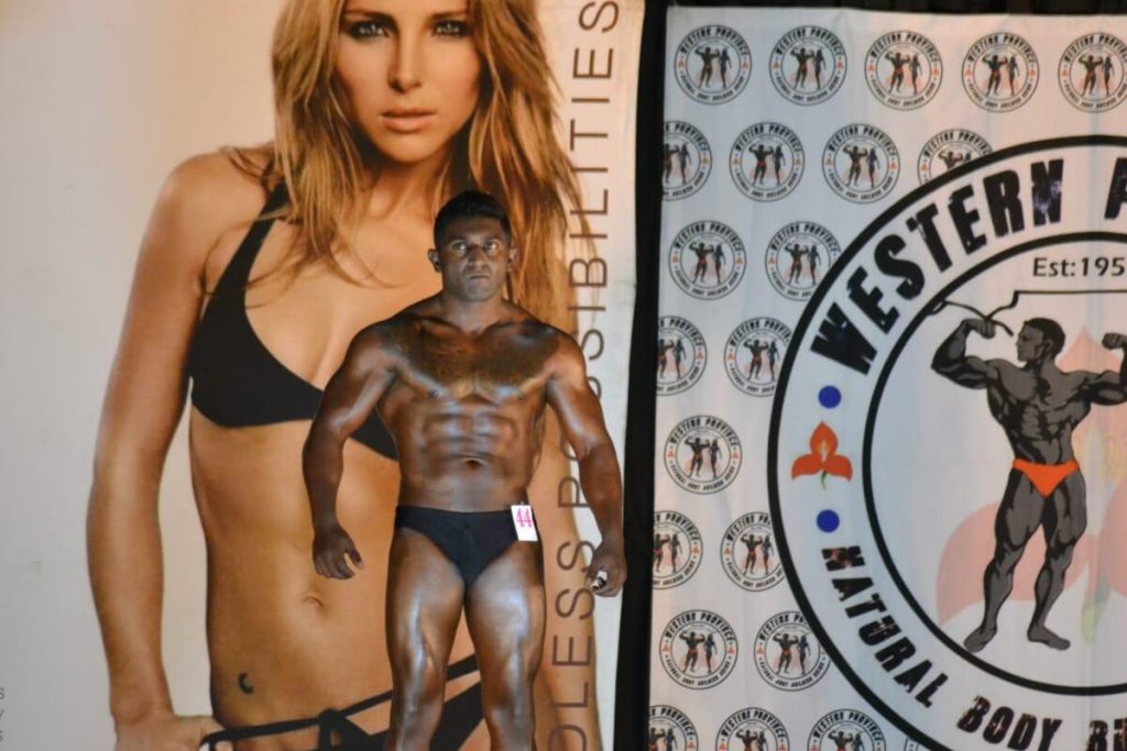 Sergeant Jeremiah Naidoo competing at Western Province Natural Bodybuilding Championship in Paarl on 9 August.
