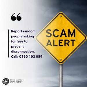 Be alert for electricity cut scams