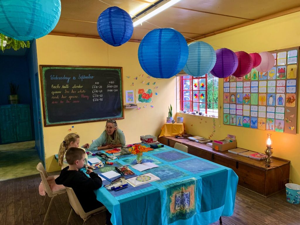 The classroom of The Honeybush Collective Primary School, the school that is the beneficiary of the fundraiser.
