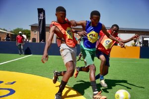Soccer star Van der Sar opens Cruyff Courts, but the real goal is life skills