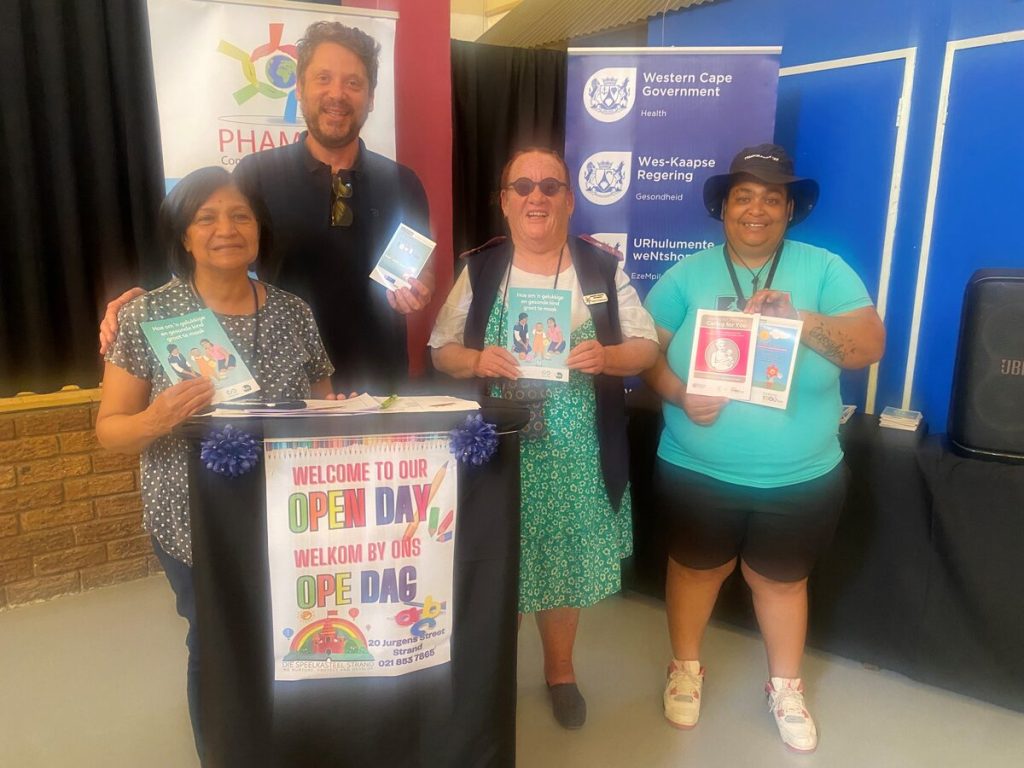 Gideon Coetzee and his team held an immunisation talk in Strand.