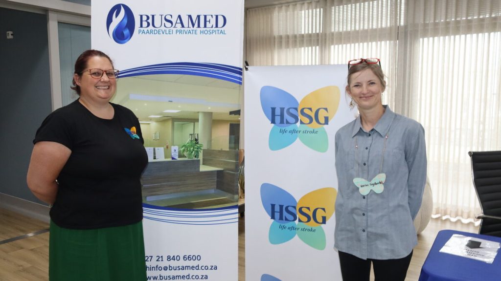 HSSG CEO Claudia Andrews and chairperson Marian Engelbrecht at Stroke Awareness Summit