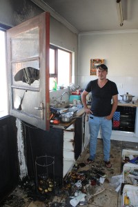 Gardener saves the day after gas stove fire in Gordon’s Bay
