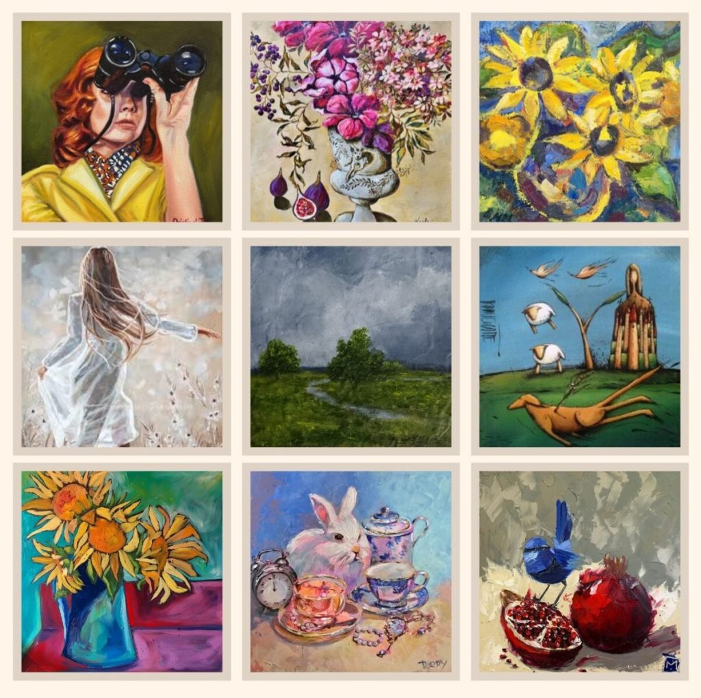 Nine South African women artists will showcase their festive creations in "Kuns vir Kersfees," a Christmas art exhibition at Karoo Madonna Atelier in Somerset West.