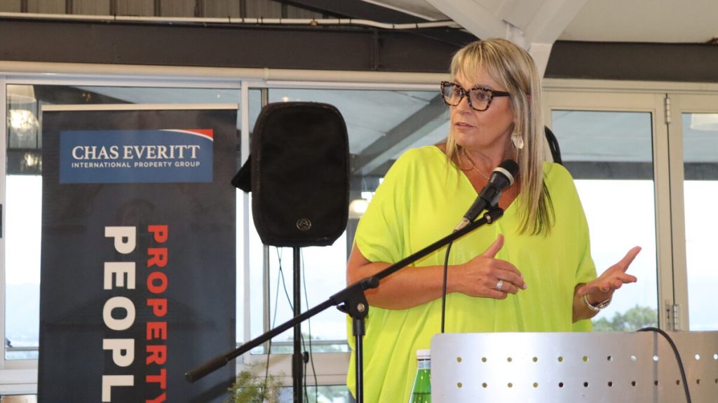 Zelda le Grange, Mandela's former assistant, shares insights at Chas Everitt Somerset West gala dinner.