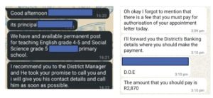 Western Cape Education Department warns of employment scam