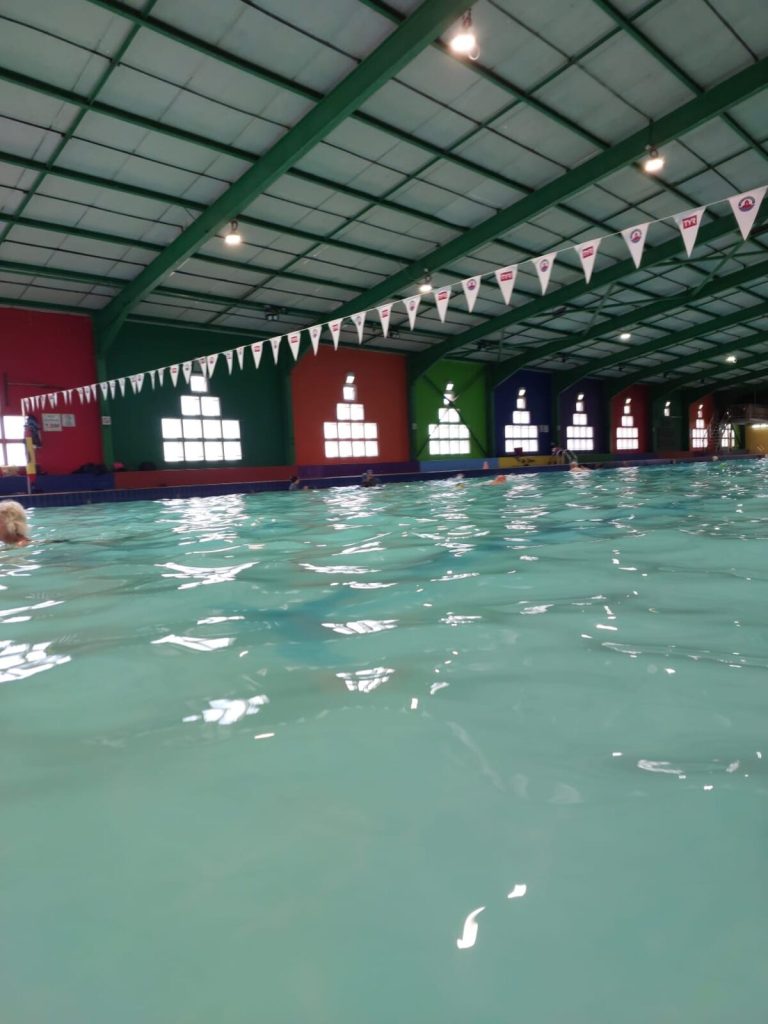 Murky waters at Strand Municipal Swimming Pool.