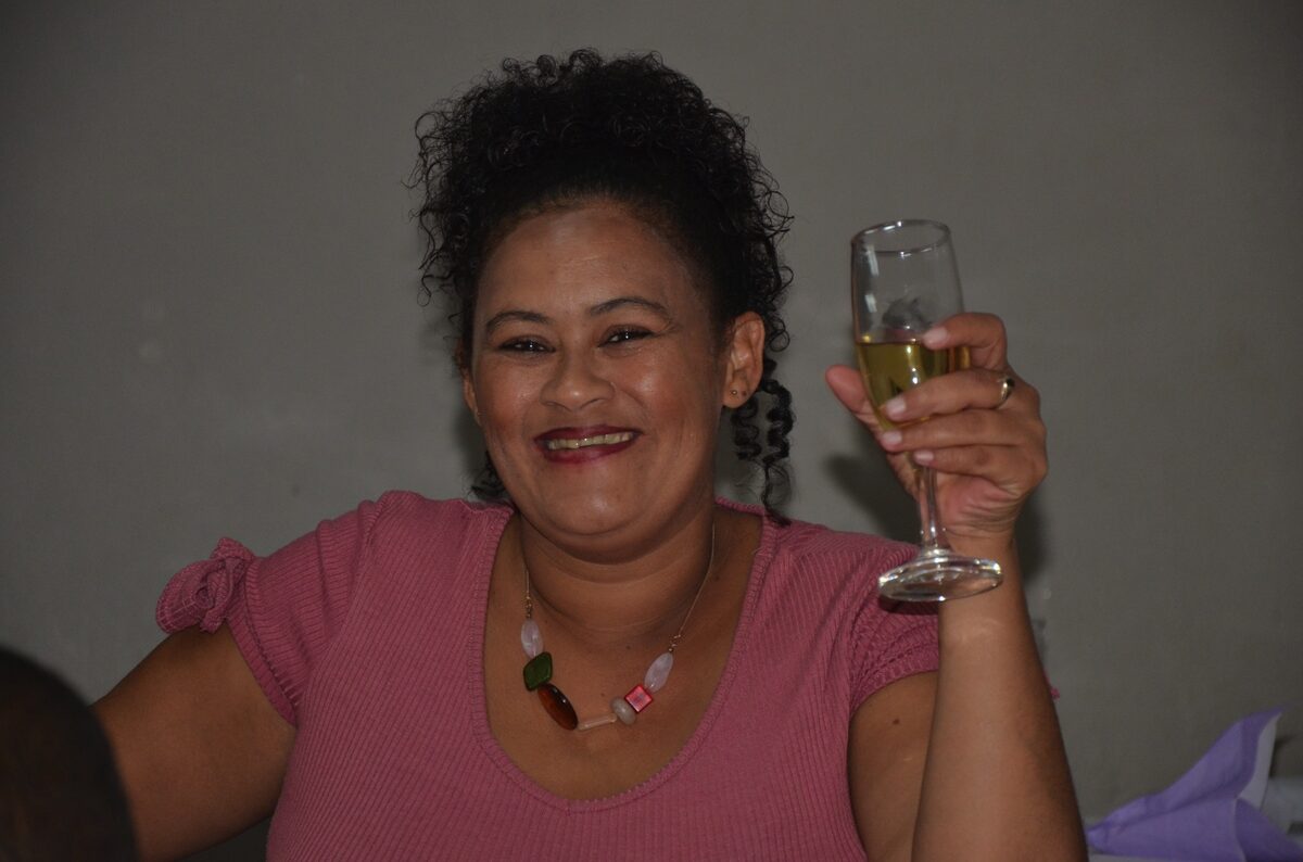 Foto van Edwina Sinkfontein voor haar dood