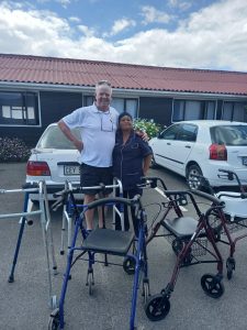 Donated equipment to improve mobility