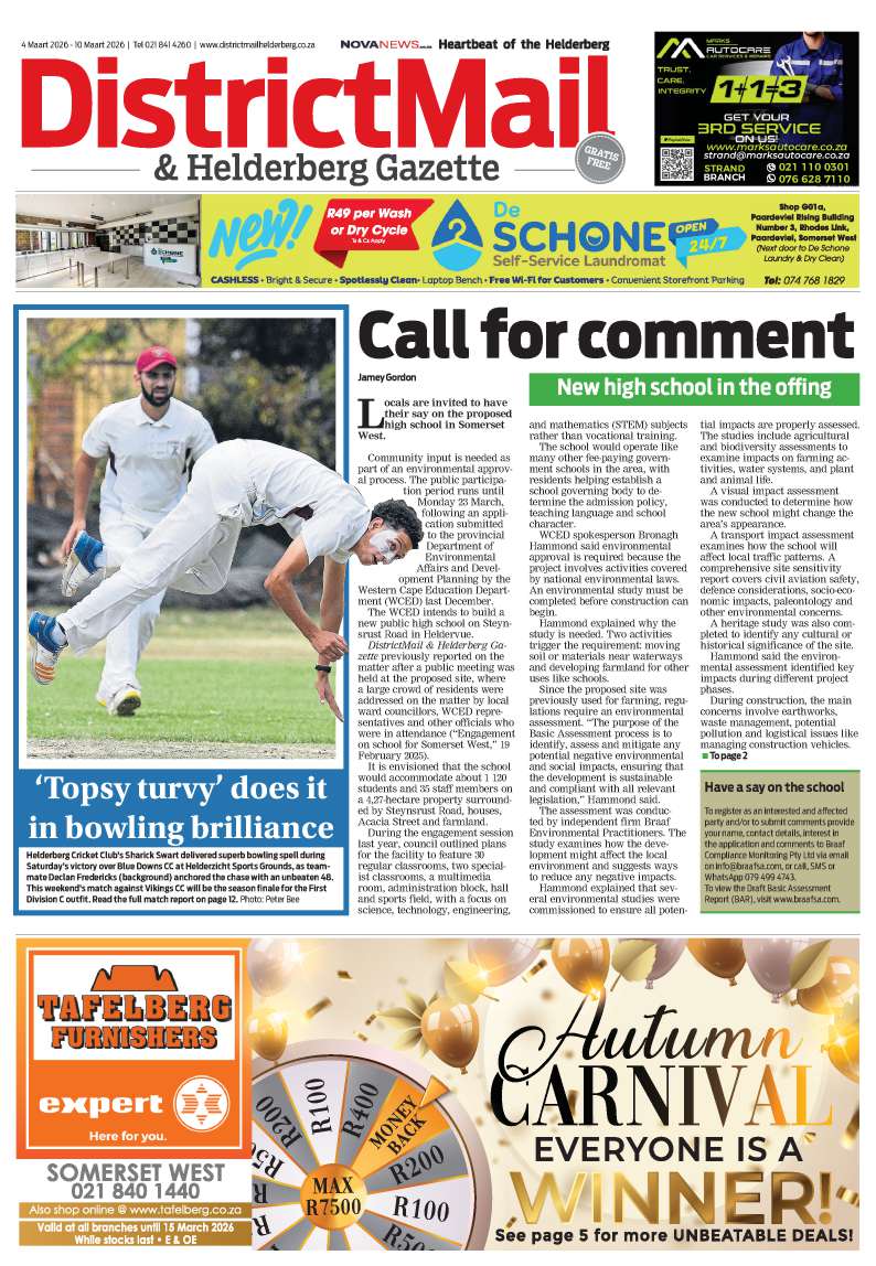 DistrictMail & Helderberg Gazette – E-Edition – 4 March 2026