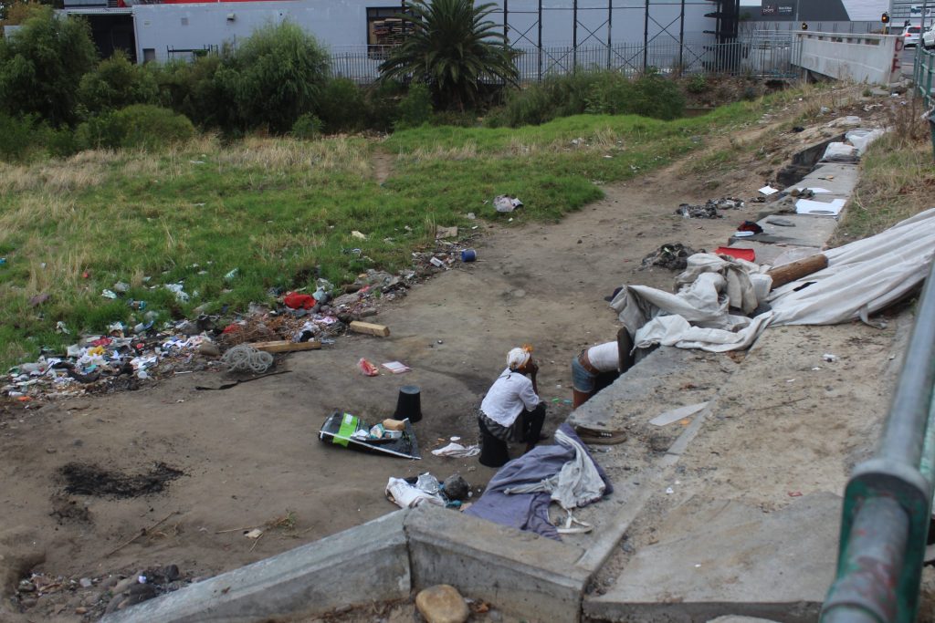 Rubbish dumped near the bridge between Andries Pretorius and Main Road, Somerset West.
