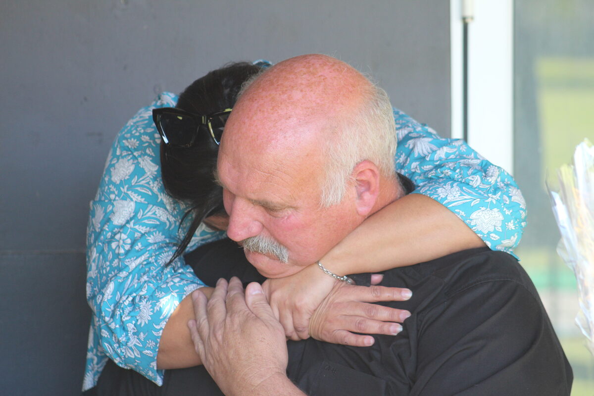 Kaptein Andries Geldenhuys se afskeid.