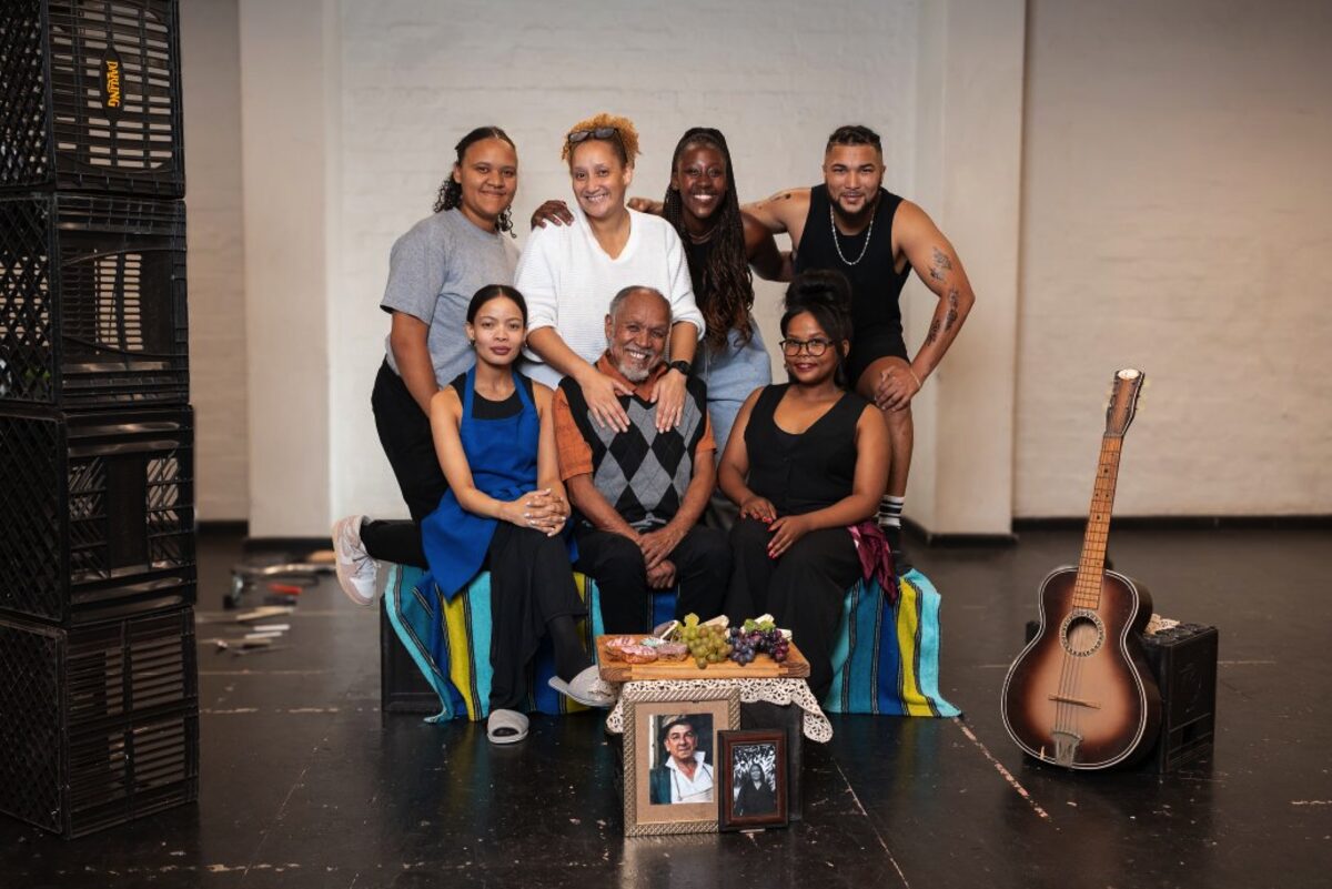 Die Uitgedraai-span met regisseur Tiffani Kayler Dlamini en akteurs Kerscha Titus, Ivan Abrahams en Chloé van Rooyen.