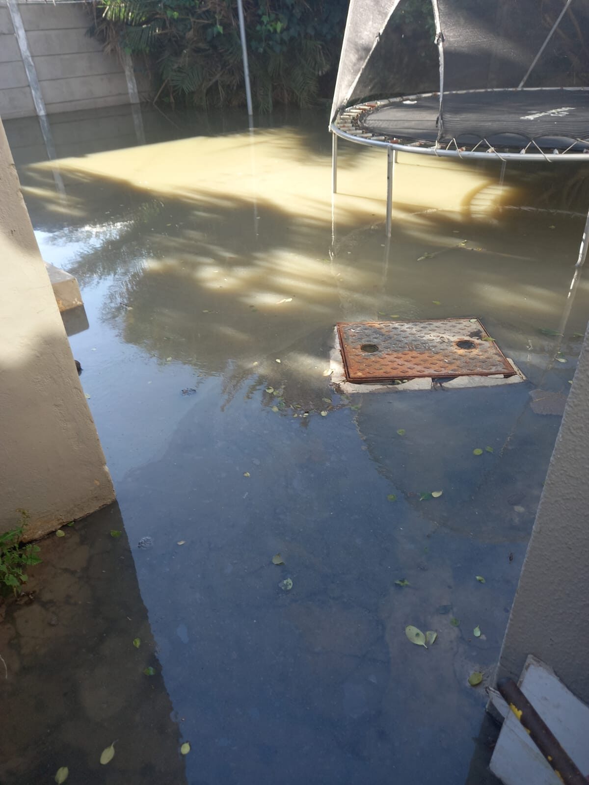 Damaged property at 6 Naomi Street, Strand, bearing the cost of two years of raw sewage overflows.