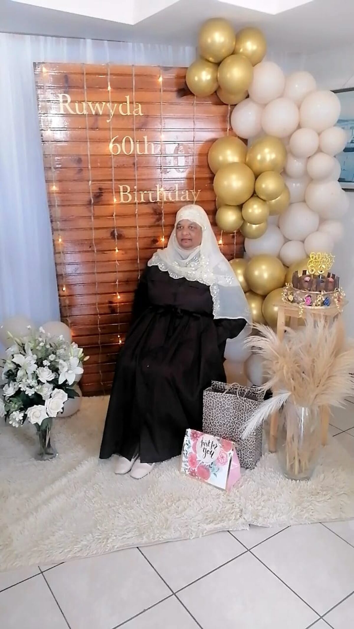 Ruwyda Brinkhuis celebrated her 60th birthday at her home in 8th Street, Strand on Saturday 18 April.
