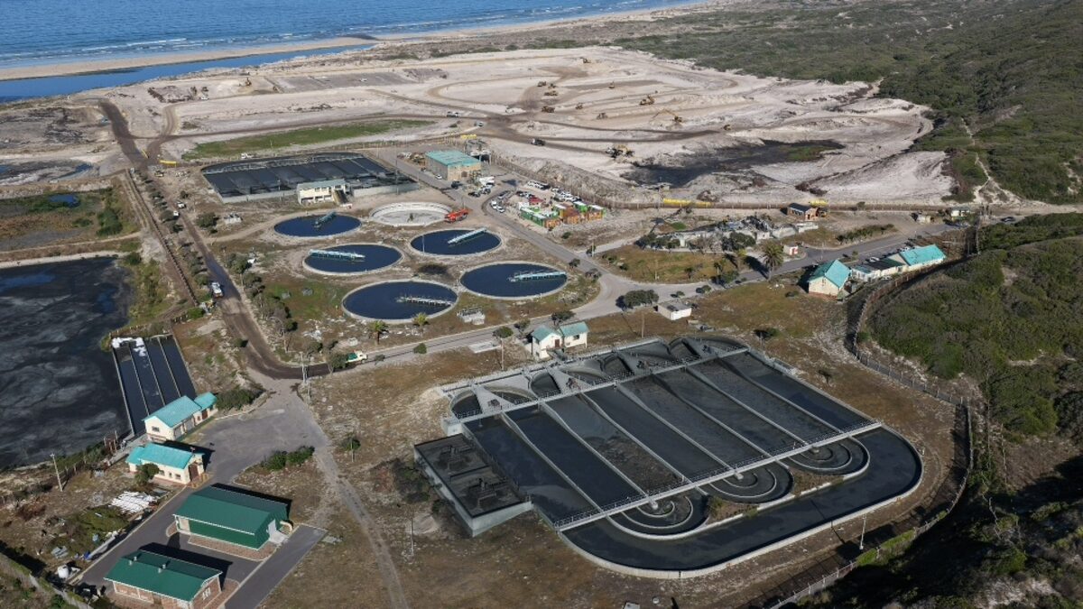 An aerial image of the current Macassar Wastewater Treatment Works site that will receive a major R4,7 billion upgrade.