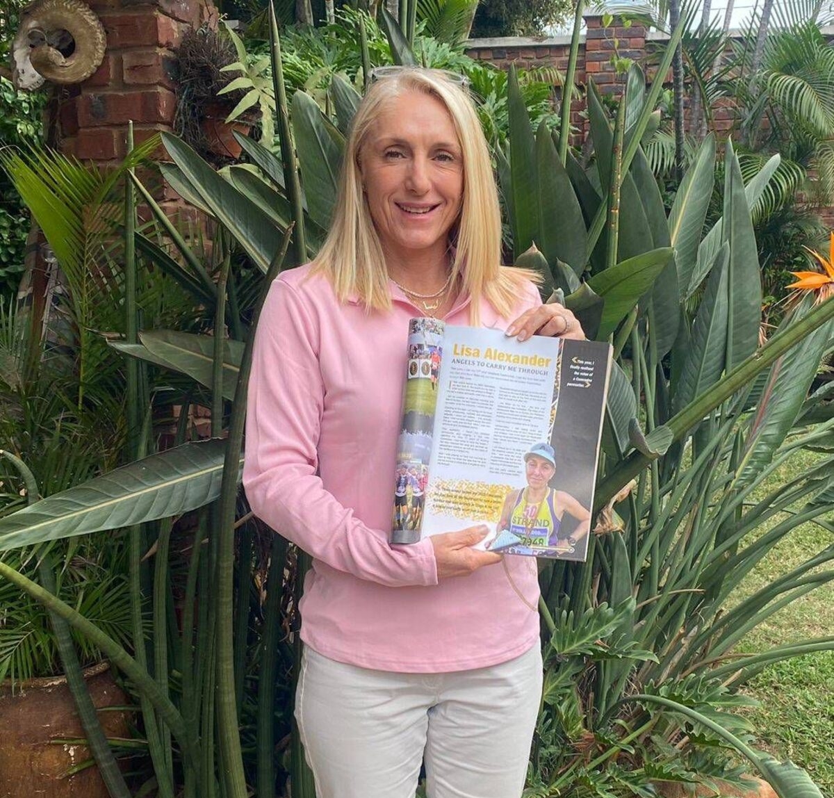 Lisa Alexander geared up and ready for her 20th Comrades Marathon this year.