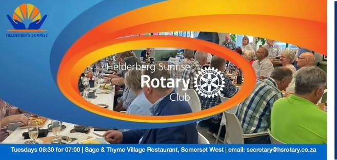 The Helderberg Sunrise Rotary Club celebrates a significant milestone: two decades of service to the Helderberg community and beyond.