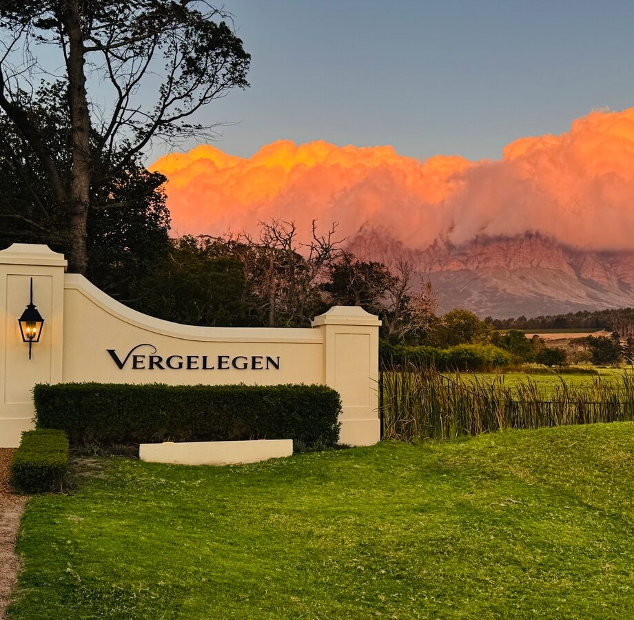 Vergelegen Wine Estate's Firehorse Temporary Restaurant in Somerset West, rising from the ashes of a kitchen fire.