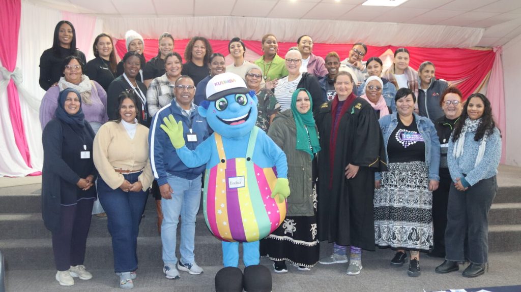 Representatives from across the Helderberg unite at Phambili Community Centre for National Child Protection Week.